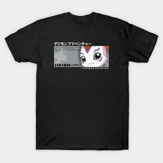 Gomamon Simple Bio T-Shirt by Artmateur Official